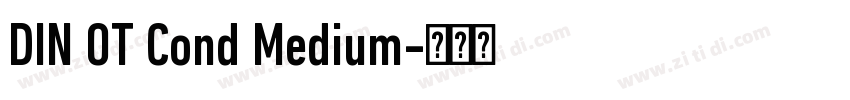 DIN OT Cond Medium字体转换